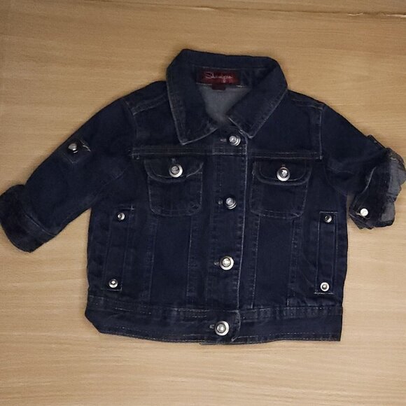 Shampoo Toddler Girls Denim Jacket With Bling Buttons 2T - Picture 1 of 6